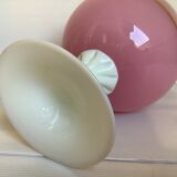 Vase camée opaline rose