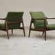 Pair of green GMF 64 armchairs by
Edmund Homa, Poland, 1960s