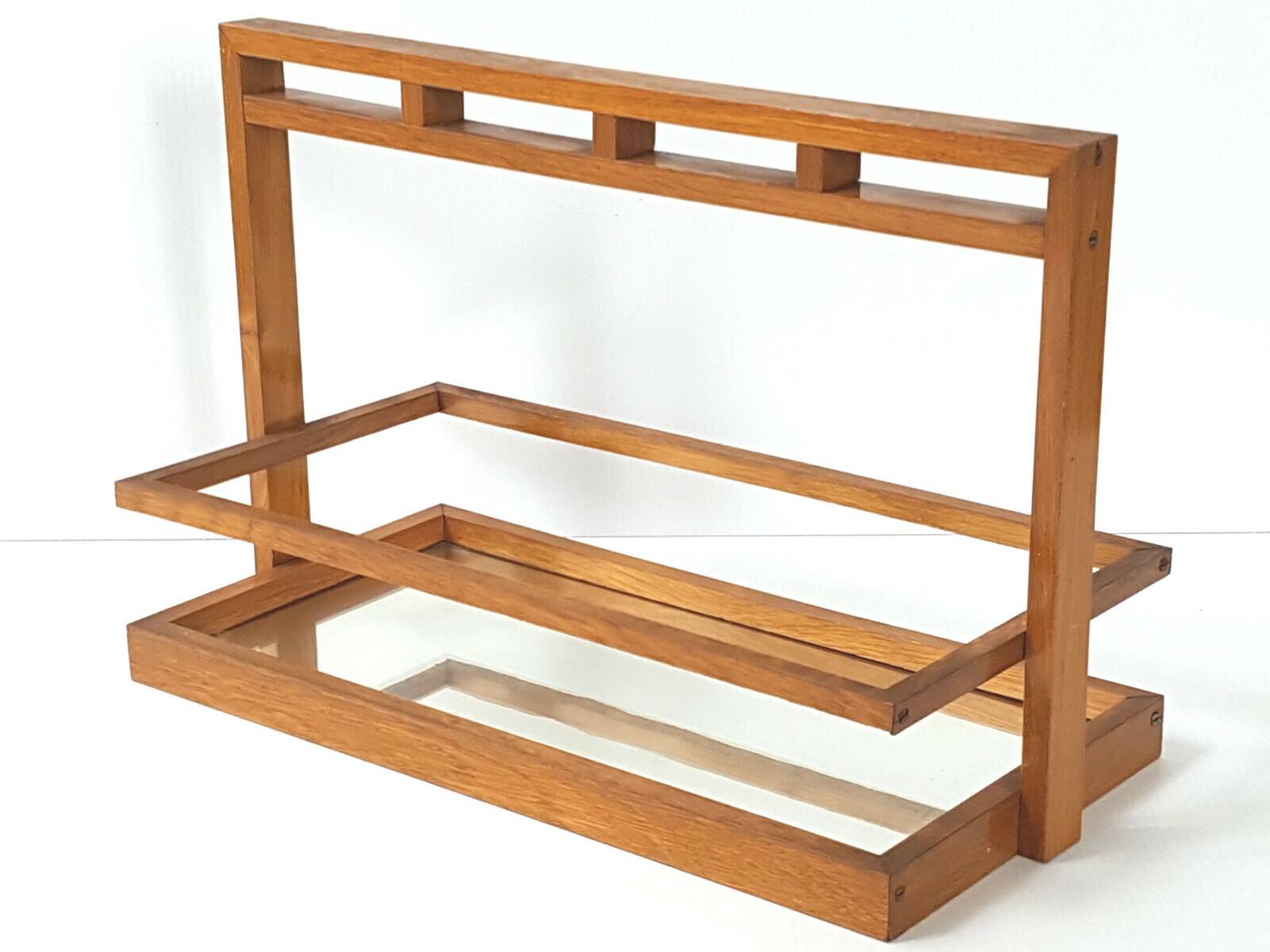 MIRROR PLATTER & ITS 8 VINTAGE 1950 ORANGEADE GLASSES ROCKABILLY 50S 50'S