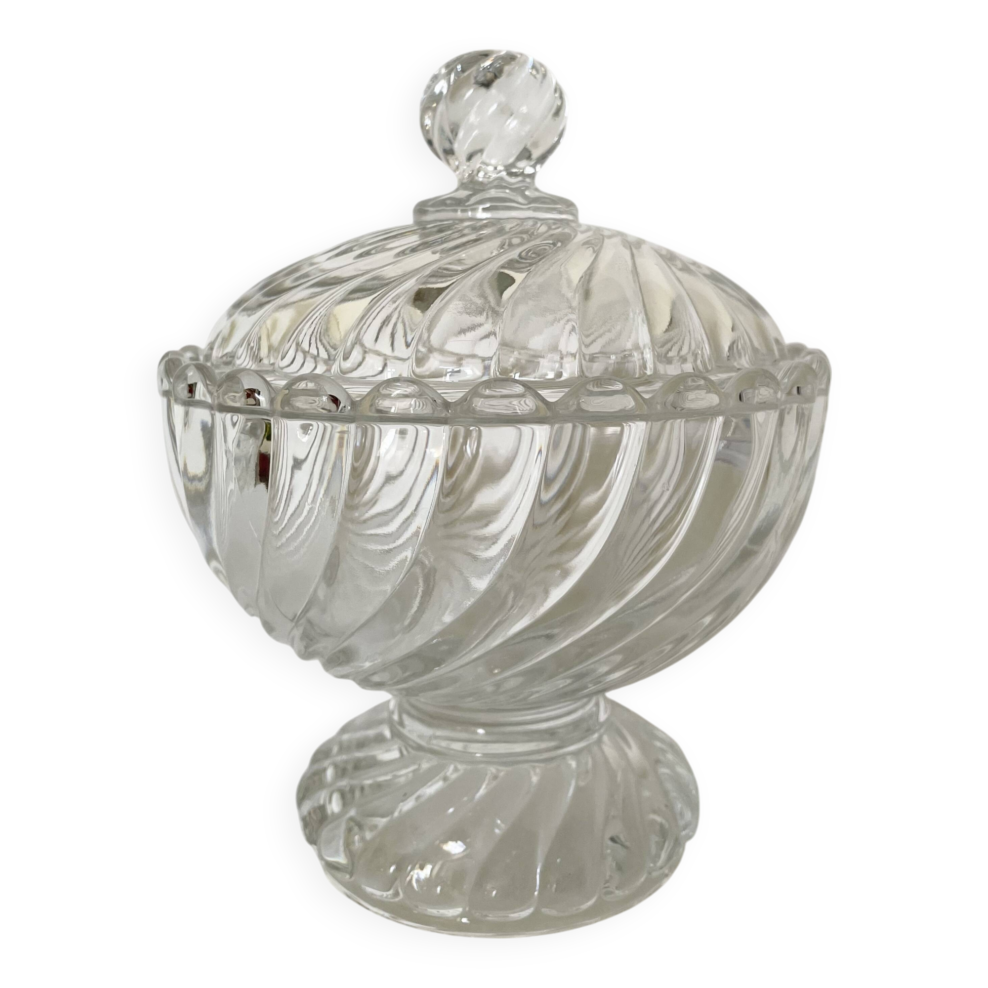 Baccarat crystal candy box, Bamboo model