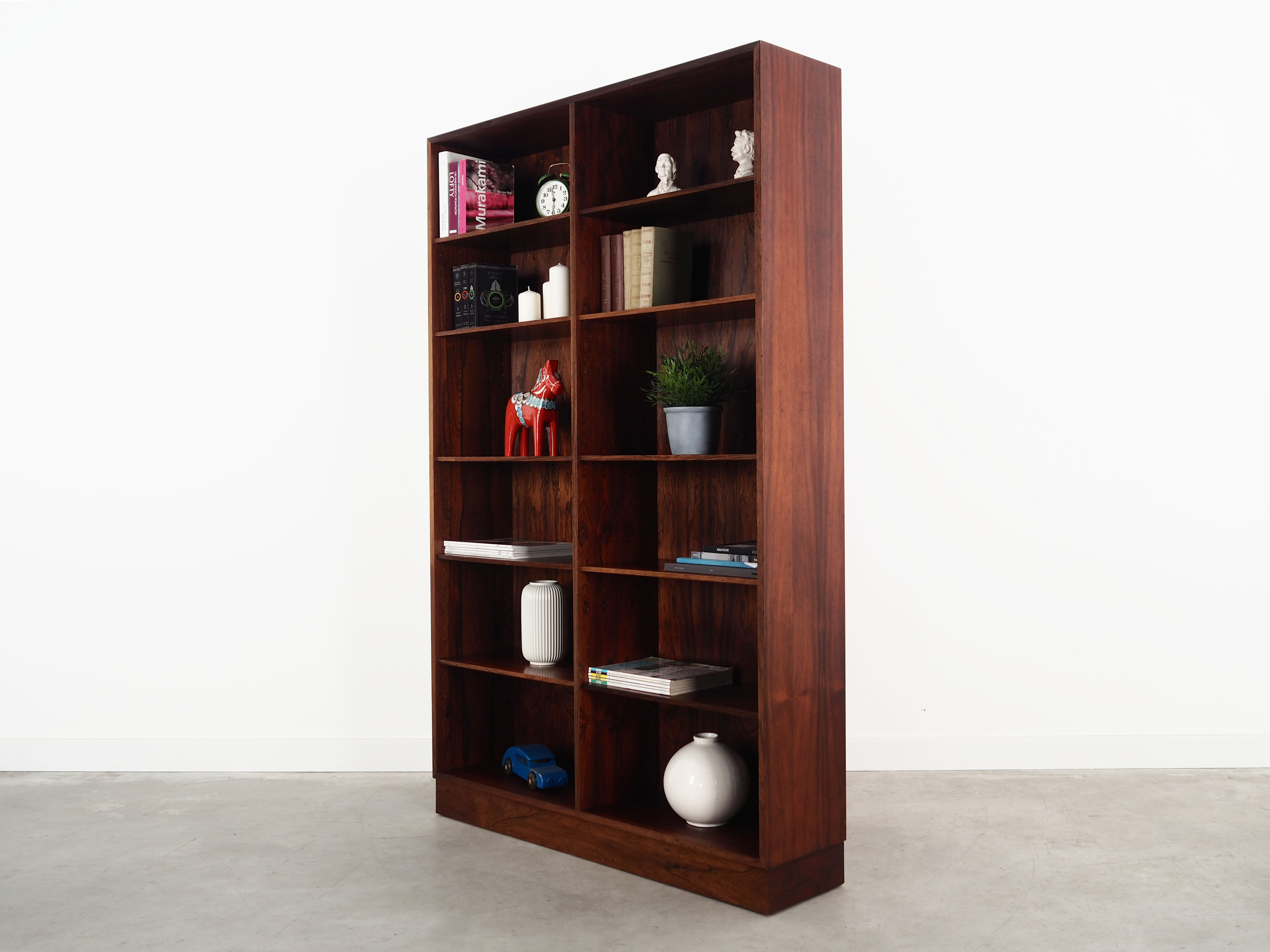 Rosewood bookcase, Danish design, 1960s, manufactured by Omann Jun