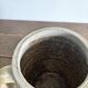 Ancien pot à graisse/vase en grès vernissé vintage – 2 anses