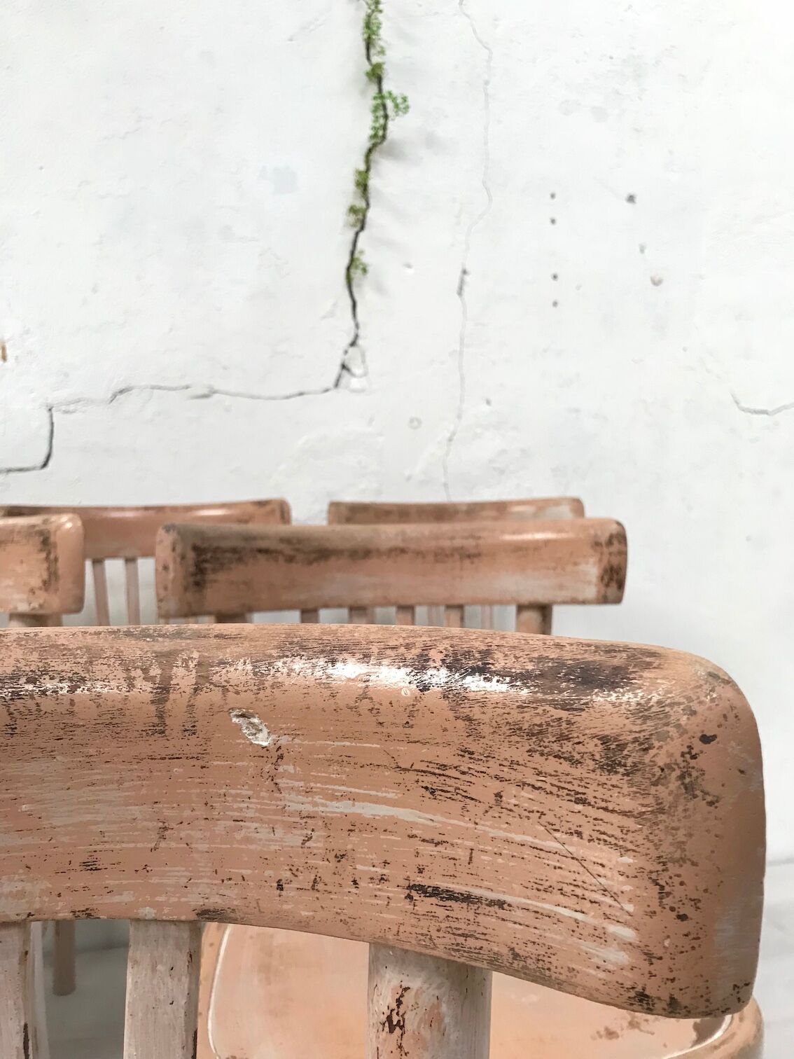 Suite of six bistro chairs