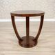 Round mahogany side table in Art Deco style from the late 20th century, 1950s.