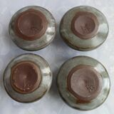 Sandstone shells signed Chantal - Thierry Robert vintage pottery