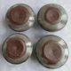 Sandstone shells signed Chantal - Thierry Robert vintage pottery