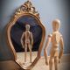 Ornate golden mirror 40x24