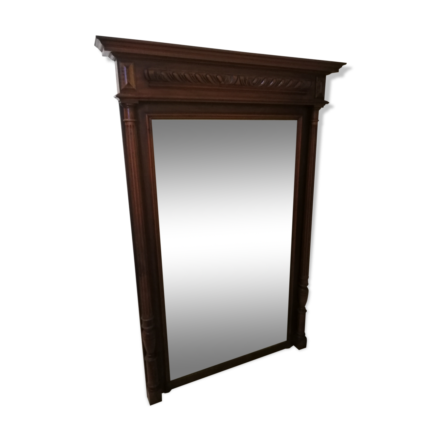Antique trumeau mirror