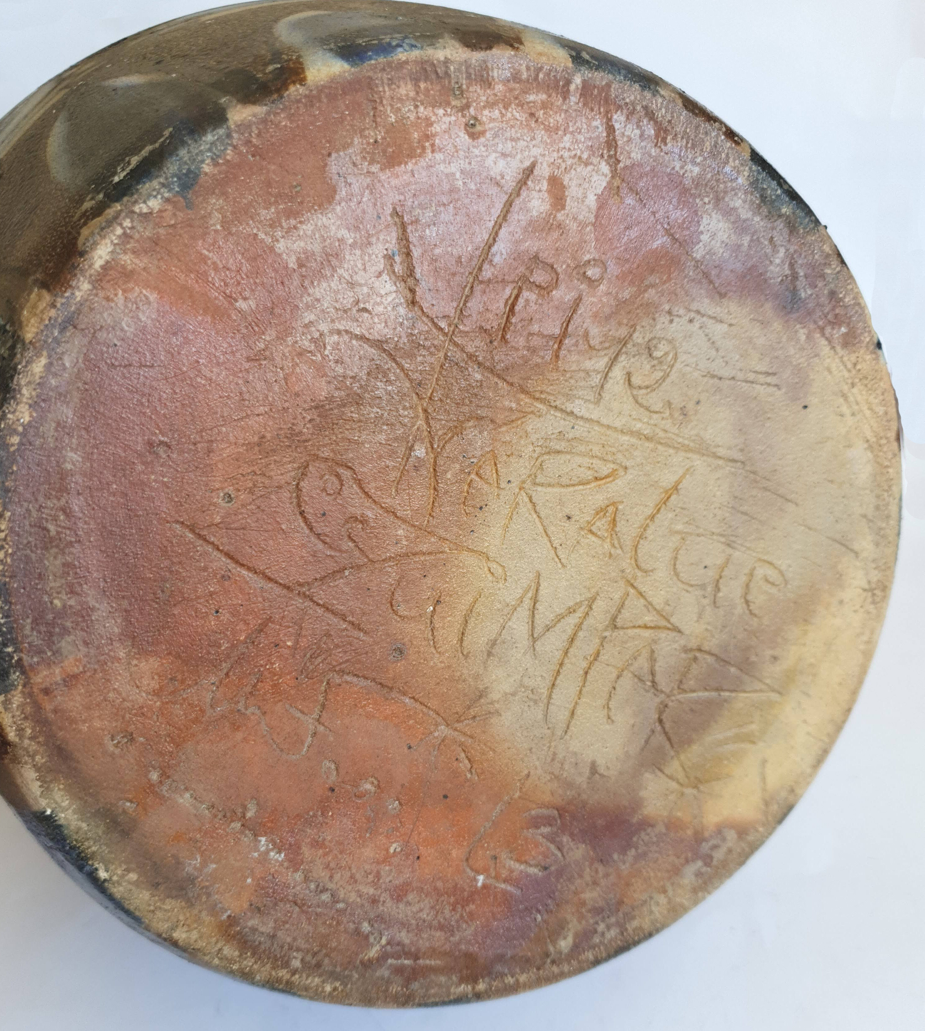 Pitcher vase in sandstone Michel Furic Keraluc 70s