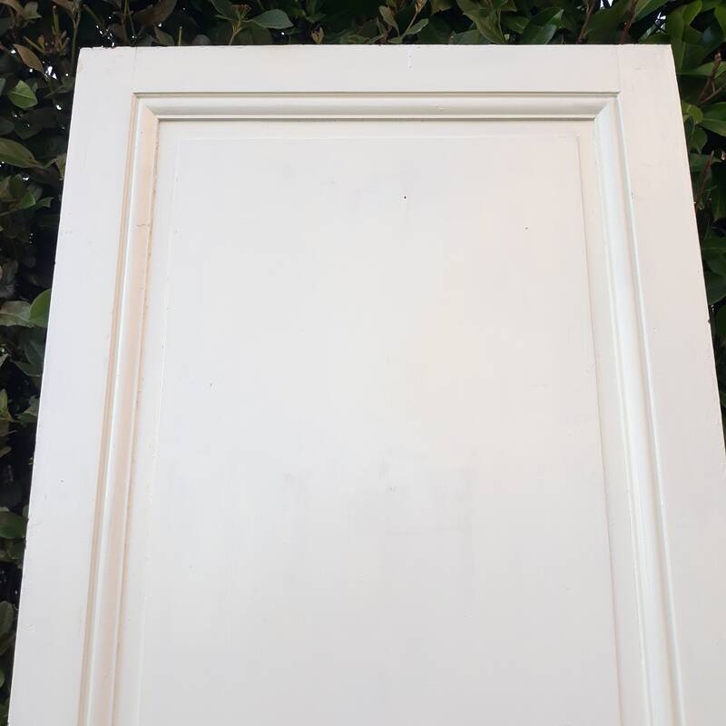 Communication door H218.5xL80cm, old panelled and moulded.