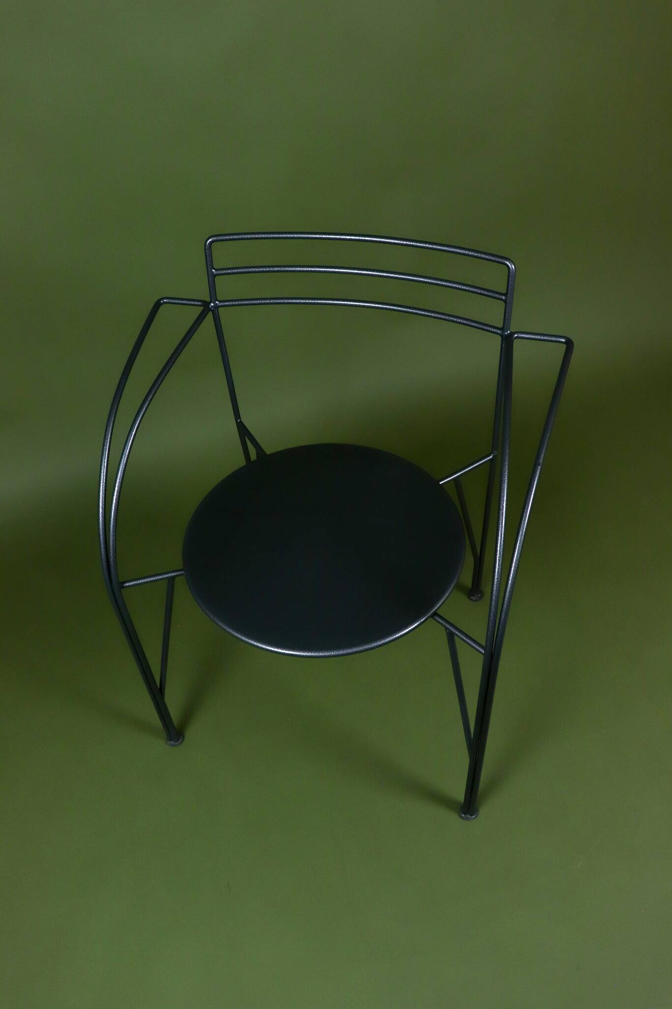 Silver Moon Armchair Pascal Mourgue metal 1985
