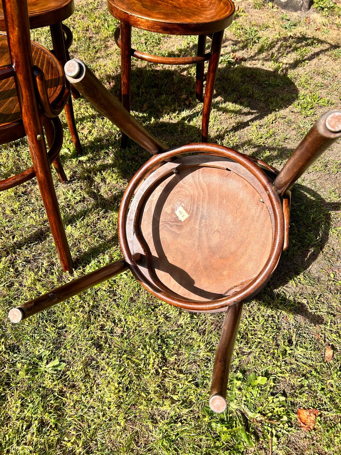 4 bistro chairs 1950