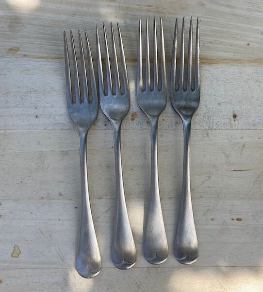 Set of 4 old Nevada Silver D&A forks