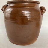 Glazed stoneware pot