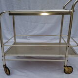 Chrome metal rolling bar 1970