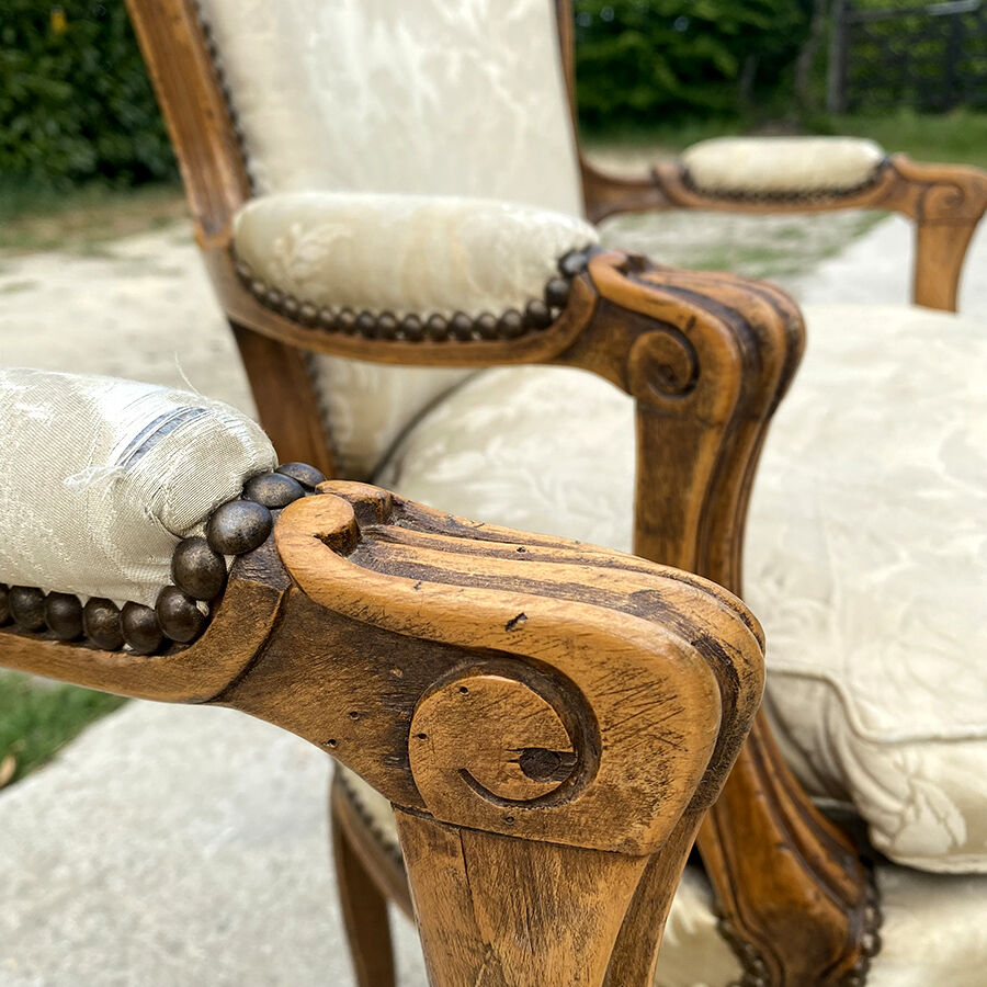 Pair of Louis XV armchairs
