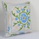 Vintage embroidered cushion cover 41x41 cm