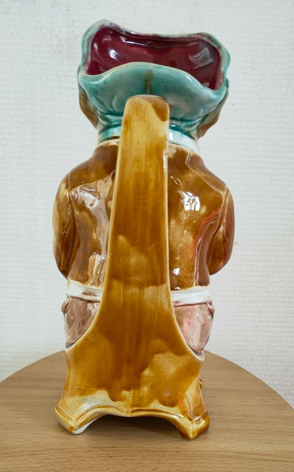 Pitcher Barbotine Pig Onnaing Late 19th Early 20th