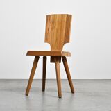 Set of 4 chairs model S28 by Pierre Chapo, France circa 1965.