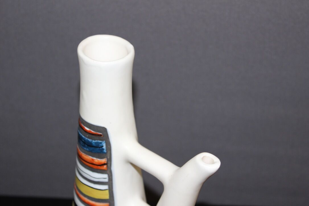 Ceramic pitcher by Capron circa 1960