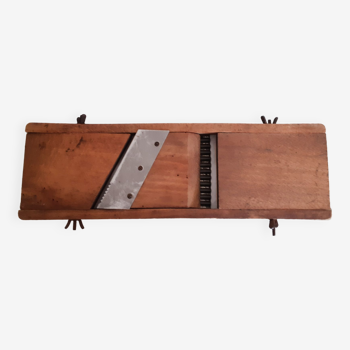 Wooden kitchen mandolin, vegetable grater