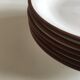 Set 6 plates enamelled earth cap Siena from KMK 1965