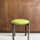 Vintage stool with velvet seat