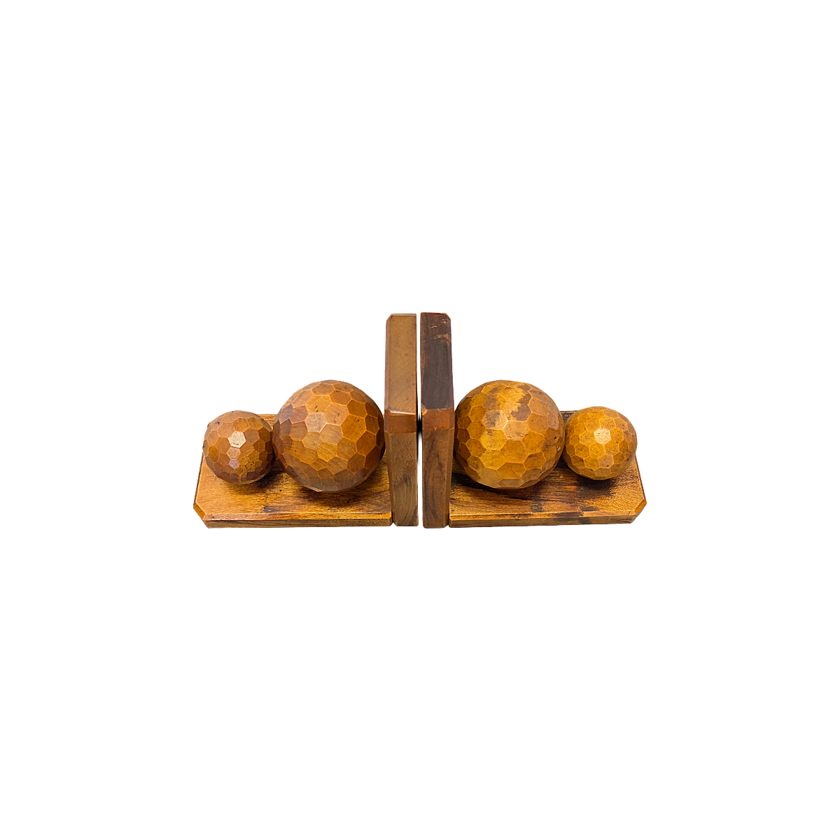 Supports de livres en bois vintage français