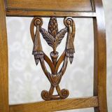 Set of 2 Ash Chairs in White Upholstery, 1950s