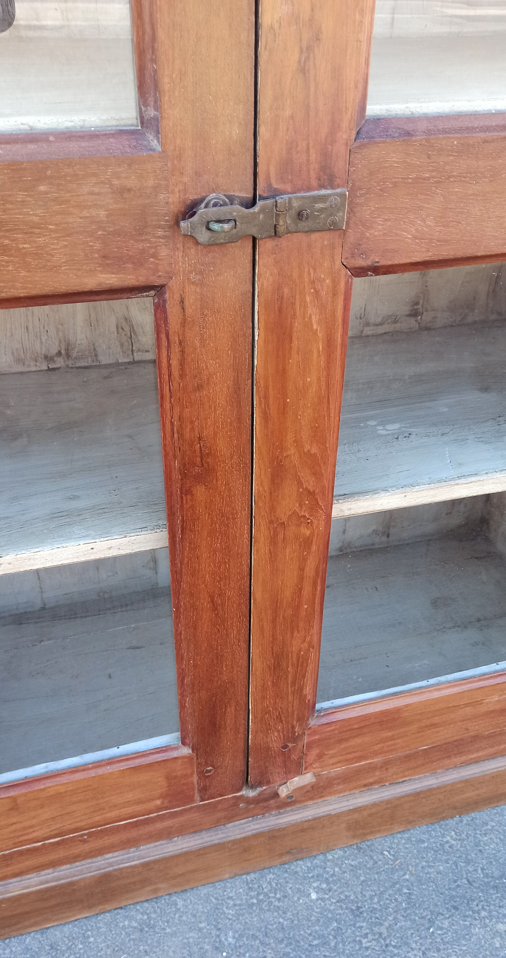 Glazed wooden cabinet