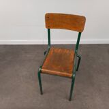 Bureau années 50 et sa chaise d'école