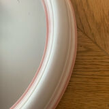 Miroir oval rose