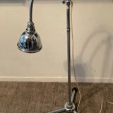 Lampadaire médical ou d’atelier des années 50-60 en métal chromé 
