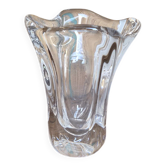 Daum nancy france crystal vase signed daum france
