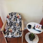 Autumn Printed Wood Armchair