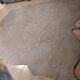 Rug, Large cowhide with fairly long hair - Vintage 70's Tannerie Barjols