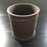 Dark brown flowerpot