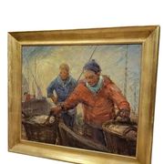 Pierre verbeke: painting circa 1930 oil on canvas large format
