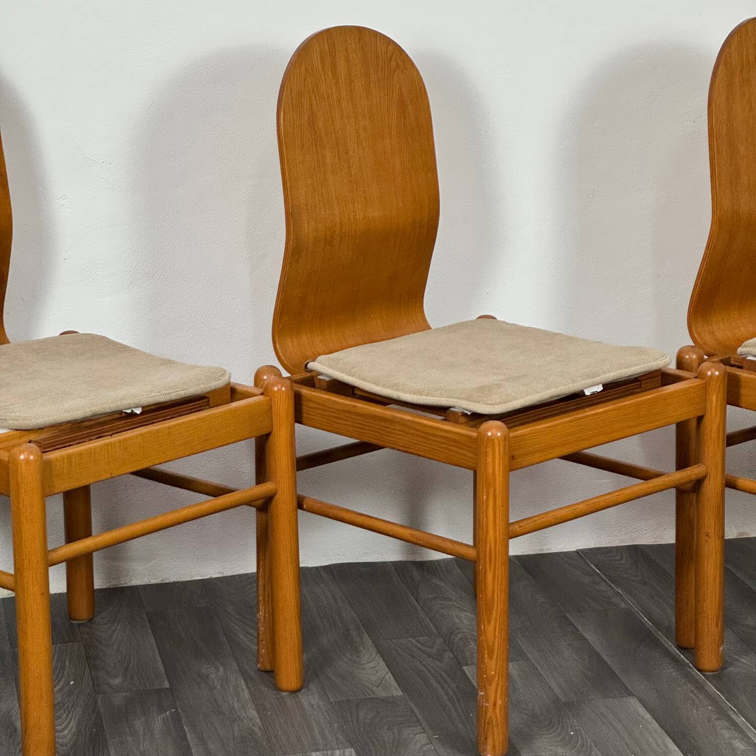 Set Di 4 Sedie Da Pranzo Design Mid Century Scandinavo Anni 70