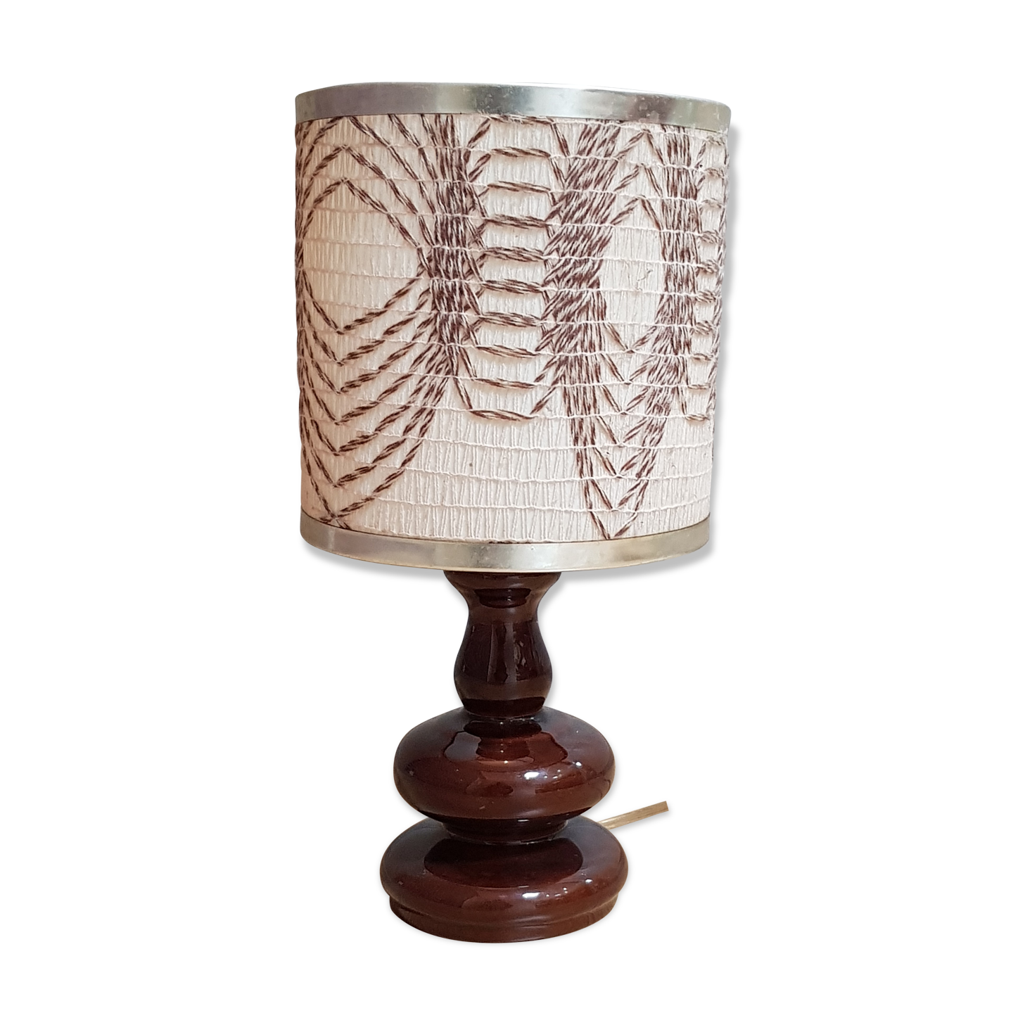 Vintage lamp shade wool