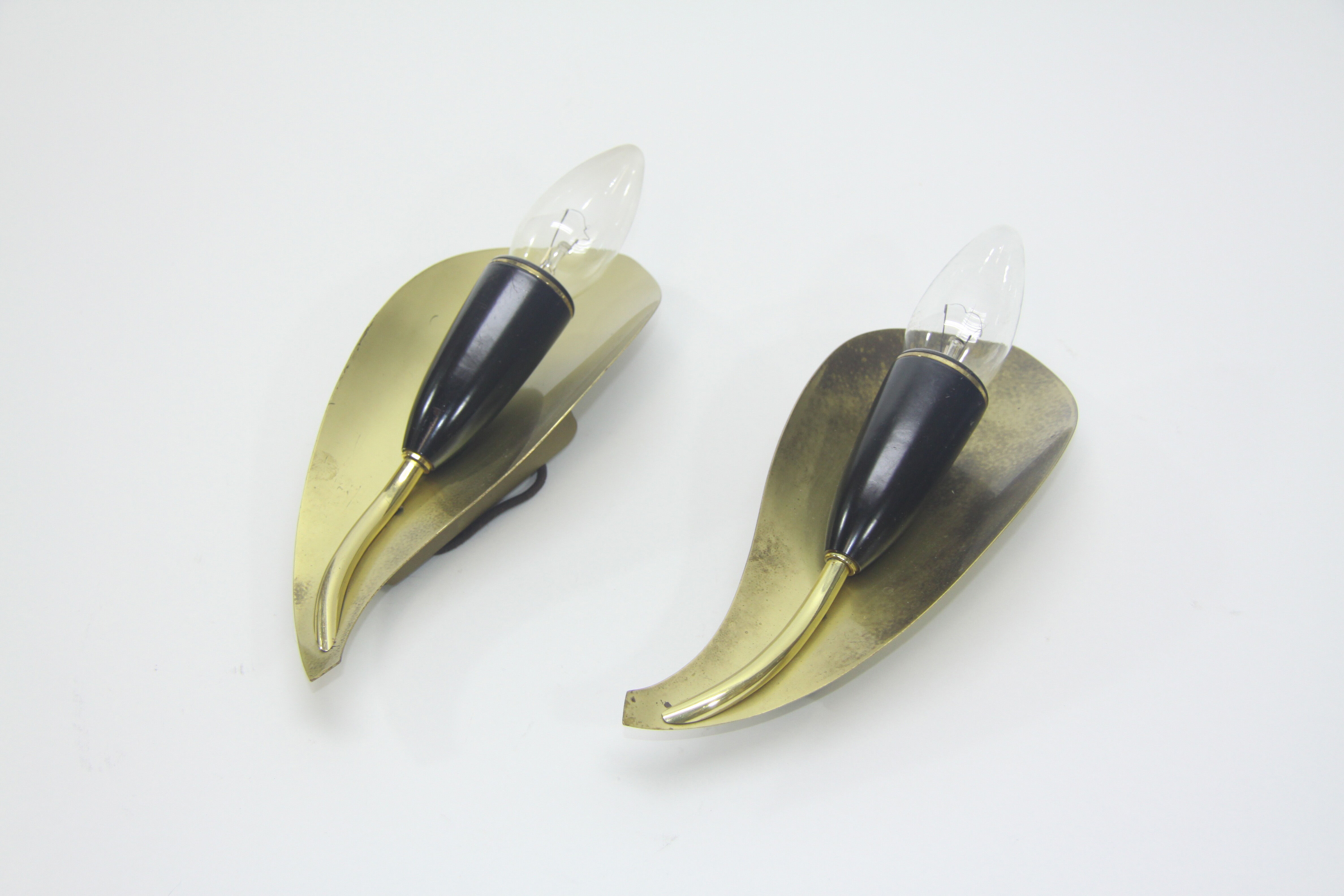 Pair of wall sconces, 1960