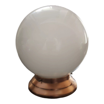 Plafonnier globe opaline