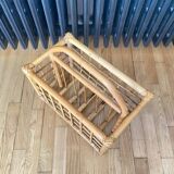 Bamboo magazine rack