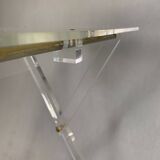 Plexiglass folding table, 1970s