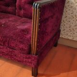 Canapé convertible banquette lit vintage