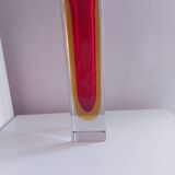 Sommerso vase by Seguso, Italy 70's, Flavien Poli (25.5 cm)