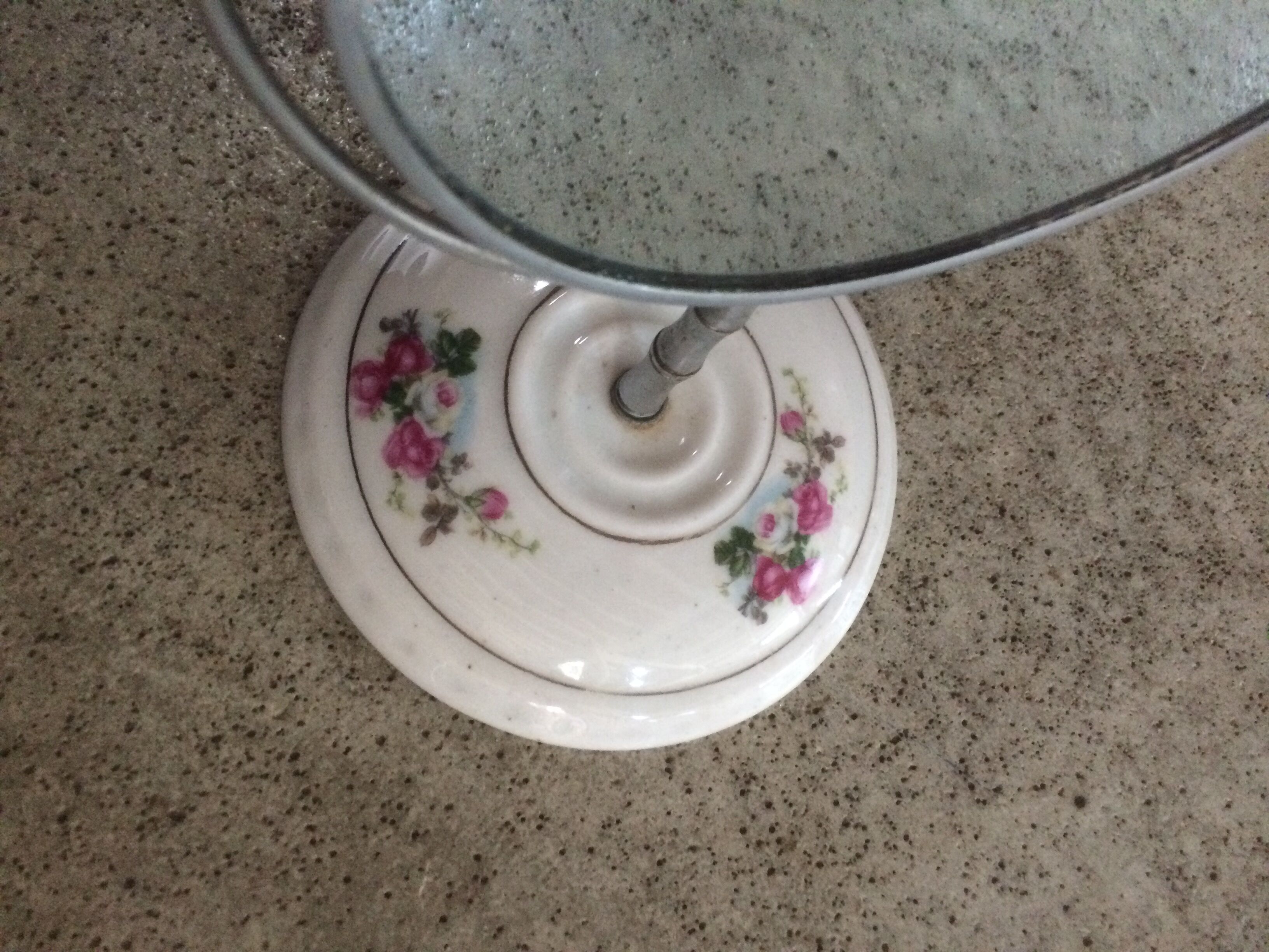 Porcelain swivel mirror