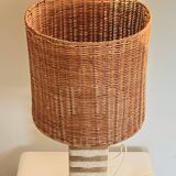 Living room lamp made of sculpted stone in the style of Tormos, France 1970s.