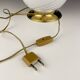 Vintage table lamp in white Murano glass, Italy, 1970s.