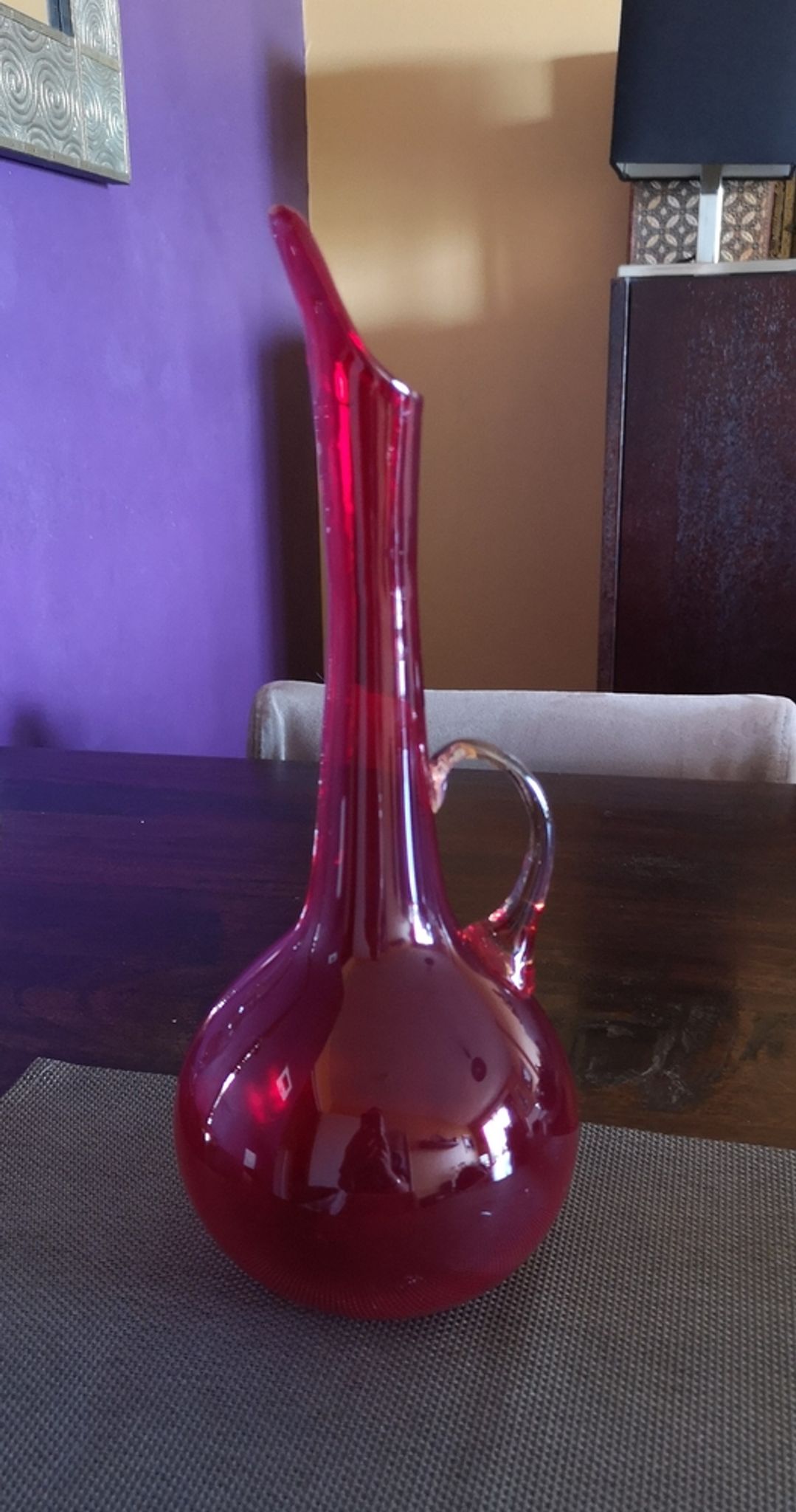 Carafe en verre de Murano années 1970